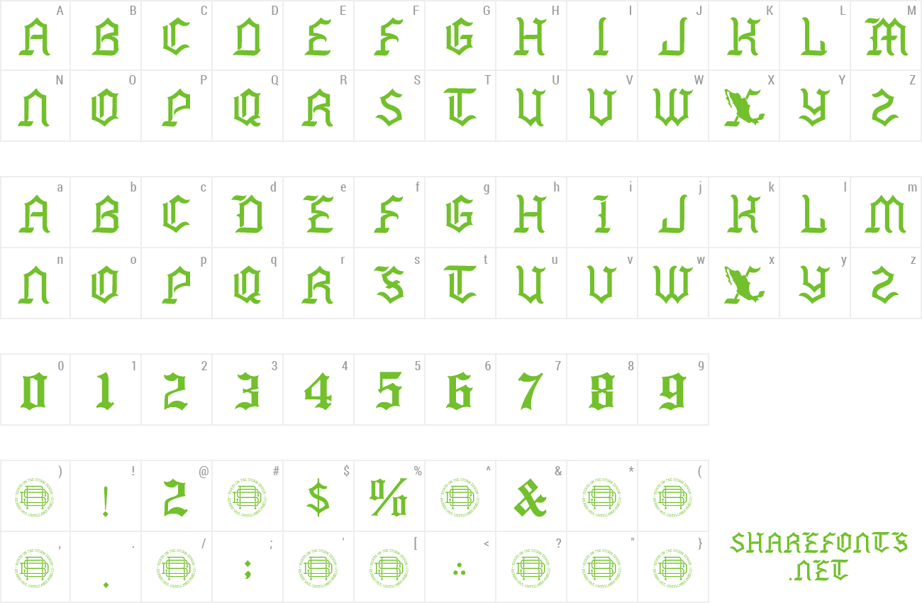 Font Mexside preview